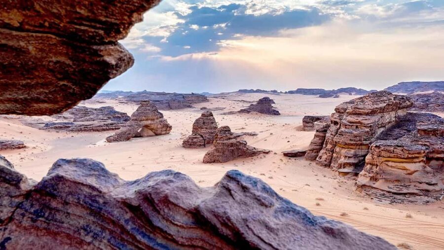 AlUla: Sharaan Nature Reserve - Wildlife time: how Arabian Ibex spotting usually works here